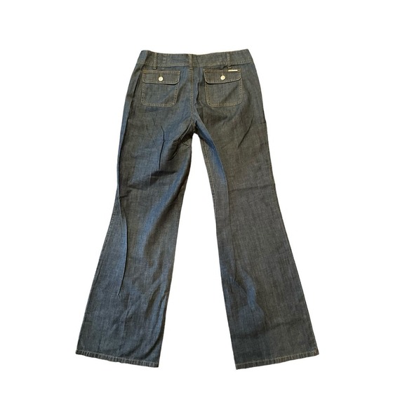 Michael Kors Trouser Pant Women's Size 10 Black Bootcut Leg Mid-Rise Polyester - Picture 2 of 7